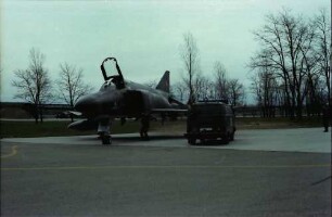 Bremgarten: Fliegerhorst; RF-4E "Phantom" am Start, Vorbereitung und Start