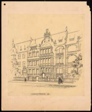 Etagenwohnhaus Lessingstraße 31, Berlin: Perspektivische Ansicht