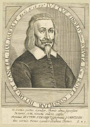 Bildnis des Ivstvs Sinold dictus Schvtz