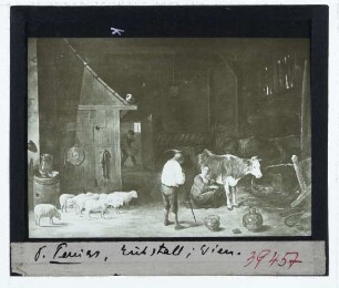 Teniers (David d.J.), Schäfer und Melkerin in einer Scheune