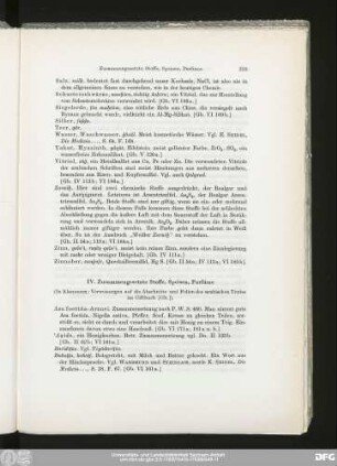 IV. Zusammengesetzte Stoffe, Speisen,Parfüme
