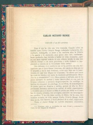 Carlos Octavio Bunge : Fallecido el 22 del corriente