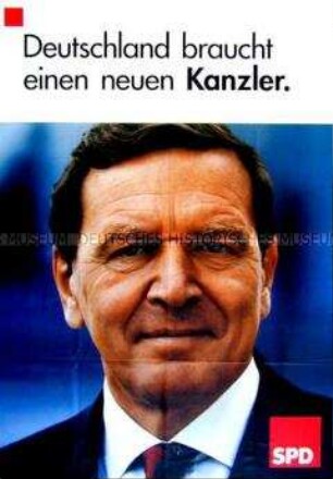 Wahlplakat der SPD zum Bundestagswahlkampf 1998 (A1)