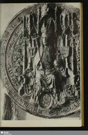 [Kaisersiegel an der Urkunde Friedrichs III. über die Bestätigung des Neujahrsmarktes von 1469]