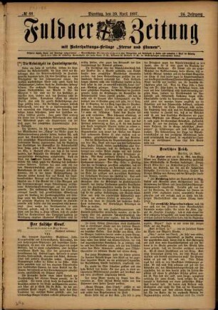 Ausgabe vom Dienstag, den 20. April 1897.