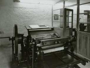Druckpresse, ehem. Iskra-Gedenkstätte, heute: Stadtgeschichtl. Museum Leipzig