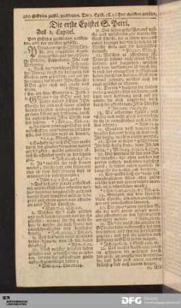Die erste Epistel S. Petri.