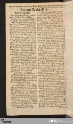 Die erste Epistel S. Petri.