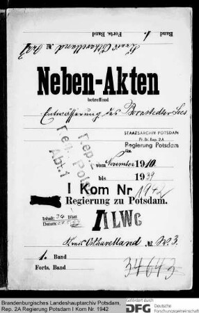Entwässerung des Bornstedter Sees