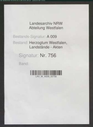 Vorstellungen einer landständischen Deputation, kurfürstliche Resolution