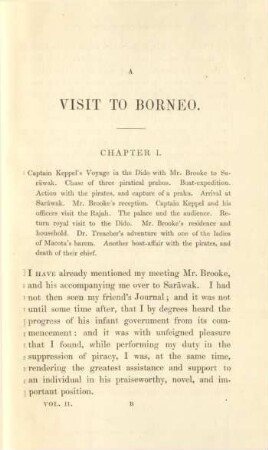 Chapter I. Captain Keppel's voyage in the Dido with Mr. Brooke to Saräwak. ...