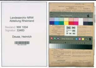 Entnazifizierung Heinrich Deuse , geb. 23.06.1889 (Strassenbahnfahrer)