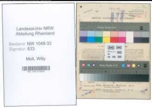Entnazifizierung Willy Moll , geb. 13.05.1904 (Angestellter)