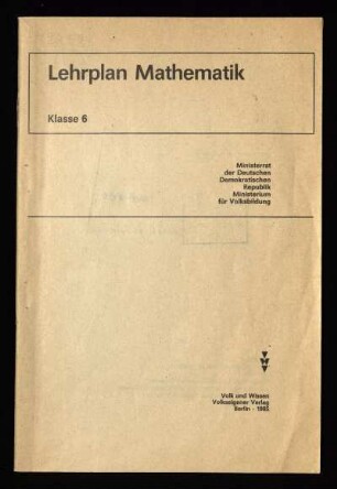1985: Klasse 6