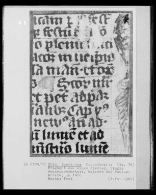 Fragment aus einem Brevier
