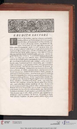 Erudito lectori