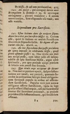 415-419, Stipendium pro Sacrificio
