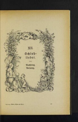 XII. Schlußlieder.