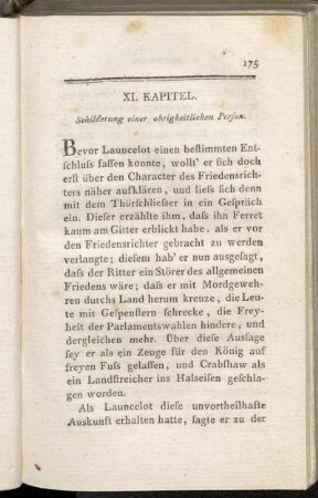 XI. Kapitel. Schilderung einer obrigkeitlichen Person.