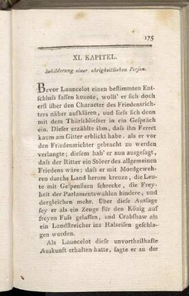 XI. Kapitel. Schilderung einer obrigkeitlichen Person.