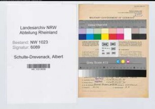 Entnazifizierung Albert Schulte-Drevenack , geb. 09.07.1916 (Reg.Inspektor)