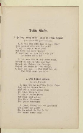 Dritte Klasse