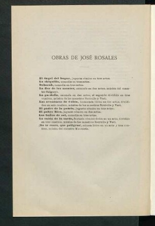 Obras de José Rosales