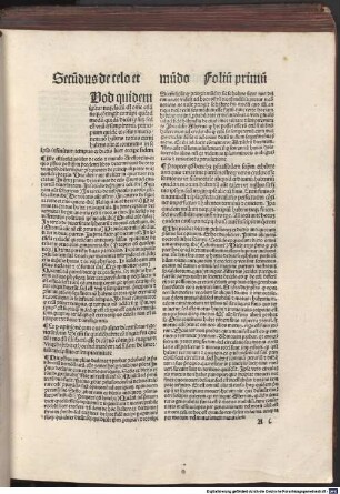 Commentaria in libros De caelo et mundo Aristotelis : mit zwei Gedichten von Rudolf von Langen. [1-2], [2]