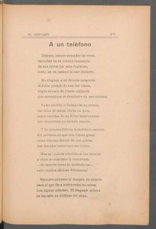 A un teléfono
