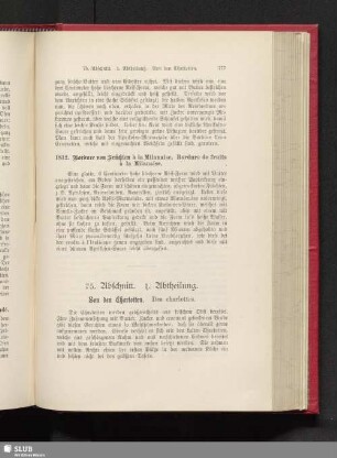 75. Abschnitt. 1. Abtheilung. Von den Charlotten