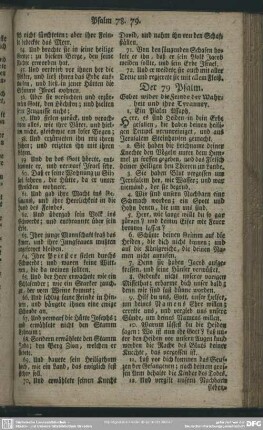 Der 79 Psalm