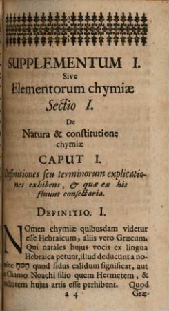 Joh. Joachimi Beccheri Spirensis Mathematicæ Et Medicinæ Doctoris, Oedipus Chymicus. Seu Institutiones Chymicæ : Opusculum omnibus Medicinæ & Chymiæ Studiosis lectu perquam utile & necessarium