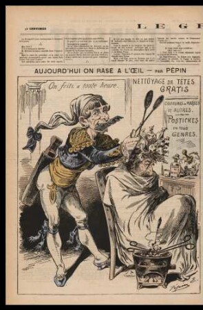 Aujourd’hui on rase à l‘œil, par Pépin