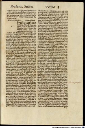 [Sermones de sanctis per annum satis notabiles & utiles omnibus sacerdotibus, pastoribus & capellanis, qui Dormi secure vel Dormi sine cura sunt nuncupati ...]