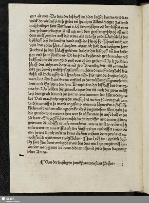 Von der heyligen junckfrauwen sant Prisca