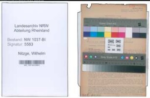 Entnazifizierung Wilhelm Nitzge , geb. (Elektroinstallateur)