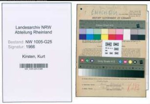Entnazifizierung Kurt Kirsten , geb. 29.03.1902 (Kaufmann)