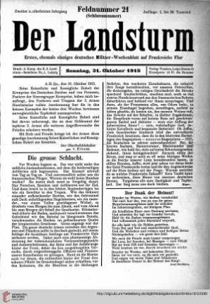 Heft 21, Oktober 1915