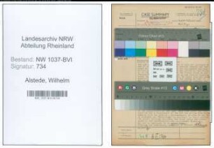 Entnazifizierung Wilhelm Alstede , geb. 29.02.1888 (Hobler)