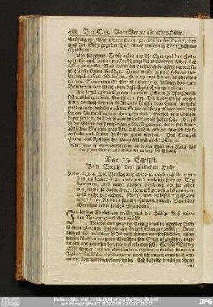 Das 55. Capitel. Vom Verzug der göttlichen Hülfe.