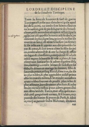 L Ordre Et Discipline de la chevalerie Turcicque