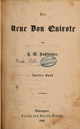 Der neue Don Quixote, 2