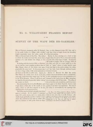 Appendix: Survey of the Wady Der en-Nakhleh
