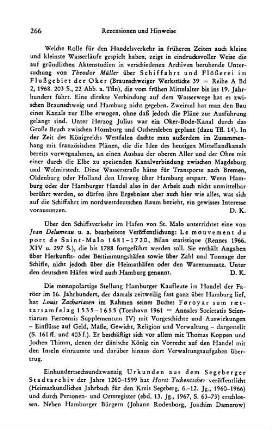 Müller, Theodor :: Schiffahrt und Flößerei im Flußgebiet der Oker, (Braunschweiger Werke 39, Reihe A, 2) : Braunschweig, 1968