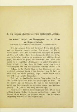 II. Die jüngere Steinzeit oder die neolithische Periode