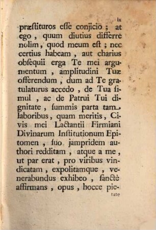 Opera. 9. Div. inst. epitome. - 1758. - XII, 351 S.