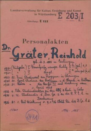 Gräter, Reinhold