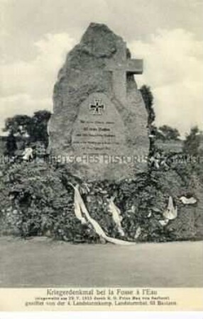Das Kriegerdenkmal bei La Fosse à l'Eau