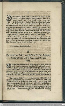 I. Kayserl. Resolution an die Promnitz-Falckenbergische Vormünder de dato Wien den 16. Decemb. 1623