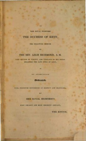 A memoir of the Rev[erend] Legh Richmond